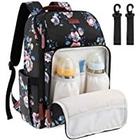 NEWHEY Mochilas de Pañales Bebé Bolsa de Pañales Mamá Multifuncional Gran Capacidad Bolsos Cambiadores Pañales…